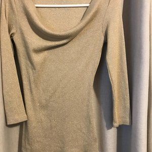 Gold metallic sweater